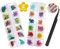 Getrocknete Blüten Nail Sticker, 2 Box 36 Stücke 3D Nail Art Kunstharz Blumen Sticker, Blüten Getrocknet Nagelkunst Trocken Blumen Nagel Zubehör für Nagel Dekor DIY Design mit 1 Gebogener Pinzette