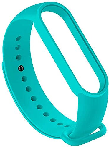 OcioDual Bracelet de Remplacement Silicone Compatible avec Xiaomi Mi Band 6 5 Amazfit Band 5 Turquoise Sangle Bande Anti-Perdu Rechange