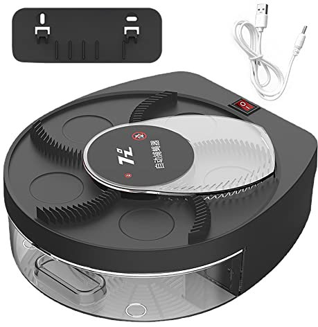 Uposao Elektrischer Fliegenfalle, 360° drehbar, elektrischer Fliegenfänger, Insektenfänger, USB, wiederaufladbar, elektrisch, Wandmontage, für die Küche im Innenbereich des Wohnzimmers