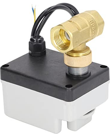 1/2 Motorisierter Kugelhahn, DN15 DC 12V-24V Messing, Normalerweise Geschlossener Kugelhahn mit 2-Draht-Setup, Voller Anschluss für Hauswassersysteme, Automatisierungssysteme