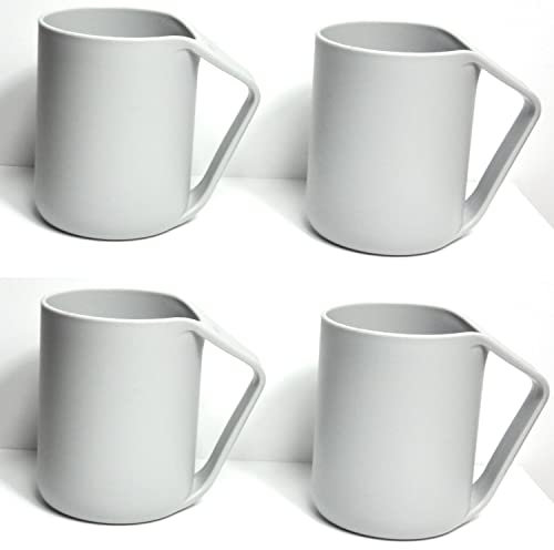 NowCooks Set of 4 Friendly UK/Euro Tested Camping Mugs Good for Adults and Children, Plastic Cup Mug