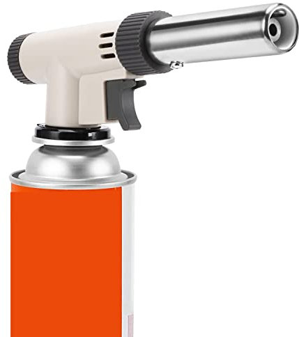 Blow Torch,Professional Kitchen Blow Torches,Kitchen Cooking Torch Adjustable Flame Gas Torch Ignition Flamethrower Burner Baking, Cooking, Camping and BBQ (Butane Gas Not Included)