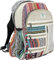 AUNERCART natürlicher handgefertigter Hanf-Rucksack mit mehreren Taschen, Mehrfarbig/Meereswellen (Ocean Tides), 13 x 11 x 5 Inches, Hanf-Rucksäcke
