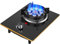 IBOWZ Plaque de Cuisson Gaz Plaque de Cuisson à gaz 33 cm Plaque de Cuisson à gaz intégrée,brûleur de Wok de Cuisson à feu féroce à Neuf cavités de 5,2 KW,avec Supports de Casserole FFD et émail,s