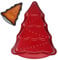 plastific Christmas Tree Baking Mould Pan Kitchen Bakeware Tools for Chocolate Cake, Ice, Baking Cake, Pudding Tin, Xmas Non Stick Baking Decor (36 x 28 x 5cm - Red Christmas Tree Cake Mould)