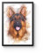 SOMEDA® Dein Haustier als Aquarell/Hund, Katze, Pferd, etc./ als Poster, Leinwand oder gerahmtes Bild/einzigartiges personalisiertes Geschenk (Poster, 20x30 cm)