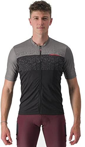 CASTELLI 4523017-125 Unlimited ENTRATA Jersey Men's T-Shirt Gunmetal Gray/Black L