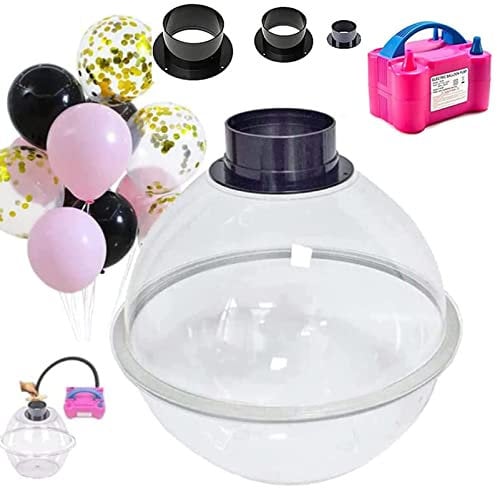 Oiyekntd Ballonfüllmaschine, Ballon Expander Stuff für Valentinstag Geschenkballon Bouquet Hochzeits Geburtstagdekor, Luftballons Füllmaschine mit Elektroballonpumpe und Werkzeugkit