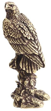 CAXUSD Messing Adlerfigur Ornament Tischdekor Schreibtischornament Miniatur Skulptur Retro Dekoration Armaturenbrettfigur