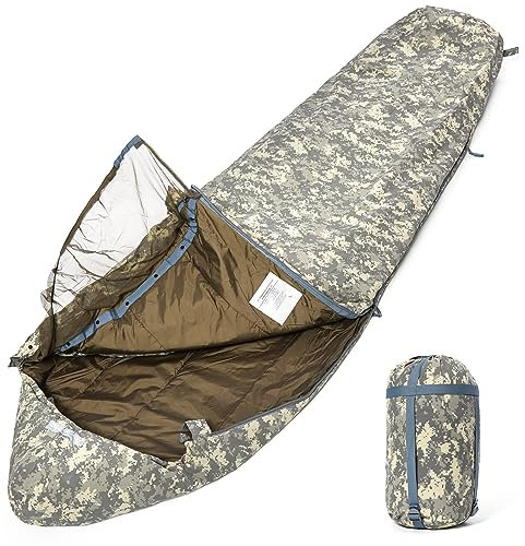 MT Militär Army Force Defence 4 & Tropen Patrol Mumienschlafsäcke mit Bivy-Bezug Kompressionssack, modulares Schlafsystem 2.0 für kaltes Wetter