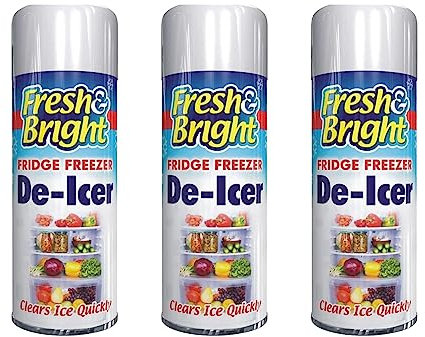 PNJB 200ml Quick Ice Remover Spray, Genuine Fresh Fridge Freezer De-Icer and Cleaner, Effectively Removes Ice, Fights Bacteria, Essential Fridge Maintenance Solution, (3 PCS)