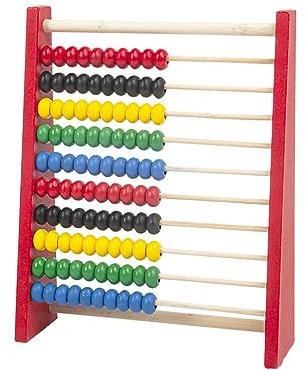 Zählrahmen,Grundschule Rechenschieber Abakus,Holz Rechenschieber,Rechenschieber Grundschule,Holz Zählrahmen,Rechenschieber Holz,mit 100 Perlen,1 Stück