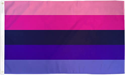 Omnisexuelle Flagge, 90 x 152 cm, Polyester, Banner Rainbow Pride
