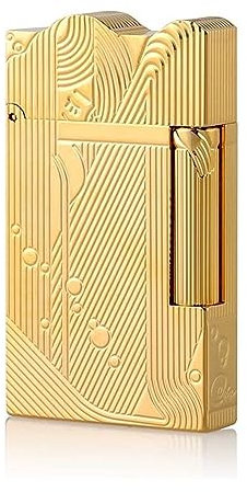 Sanji's One Piece-Feuerzeug aus Metall (Heimtextil-Messing-Laserschnitt, Seitenzündungs-Soundeffekt), selbstgemachtes winddichtes Butan-Feuerzeug (Gas separat erhältlich) (Butan, Butan nicht im Liefer