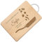 Maverton Tagliere rettangolare di legno incisione personalizzata - Battilardo con manico - gadget di legno per cucina - taglieri per aperitivi per donna - 32 x 25 cm - Padella