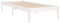 vidaXL Bois de Pin Massif Cadre de Lit Sommier à Lattes Lit Adulte Cadre à Lattes sur Pied Chambre à Coucher Intérieur Blanc 90x190 cm UK Simple