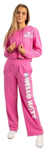 Bioworld Hello Kitty Kapuzenpulli und Jogginghose für Erwachsene, Pink, XL