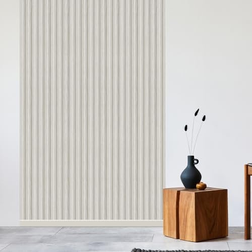 REESE Wandpaneele Eiche Weiß | Abdeckleiste 230 cm | Deckenpaneele | Wandverkleidung | kein Bohren | MDF