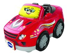 VTech Toot-Toot Drivers Convertible, English | Light-up button plays music, sounds and songs; push the convertible for more reactions. Ages 1-5