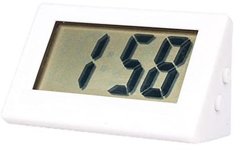 Giwnuq Petite Horloge Numérique, Réveil Numérique Chevet, Petite Horloge Numérique De Voyage, Horloge Numérique À Piles, Horloge Numérique avec Pile Bouton pour Chambre À Coucher Table