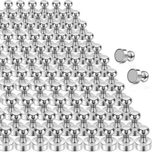 150 Stück Starke Magnete, Neodym Magnet Extra Stark Mini Magnet für Kühlschrank, Magnettafel, Kegelmagnete, Stecktafel, Pinnwand Kleine Magnete für Whiteboard Büro Metall Kühlschrankmagnete