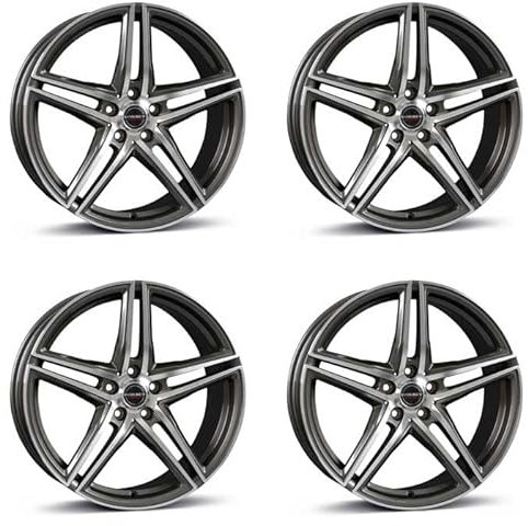 4x Borbet Felgen Alufelgen XRT 8x18 ET40 5x108 graphite polished kompatibel mit Opel Combo