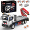 Mould King 17063 Technik Ferngesteuert Kran LKW Modell, 2530 Teile MOC LKW mit Ladekran Technologie Pneumatischer Kranwagen Bausteine für Erwachsene, Klemmbausteine Spielzeug