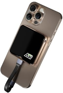 AGI EDM38 1TB Magnetisches Tragbares Externes SSD, USB 3.2 Gen2x2 mit 20 Gbps Geschwindigkeit, Lesegeschwindigkeit von bis zu 2050 MB/s, kompatibel mit Laptop, Notebook, PC, iPhone 15 Serie - Schwarz