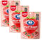 Amos 4D Gummy Candy Strawberry Burst - Fruity, Jelly-Filled, Natural Flavor - Resealable 2.29oz Bag (Pack of 3)