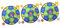 BESPORTBLE 3 Sets Competitive Suspension Disc Toss Throwing Sticky Balls Sport Sticky Ball Darts Target Loop Ball Outdoor Play Cartoon Board Cloth