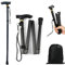 ZYNERY Bastones Plegables para Hombres y Mujeres Portátil Bastón Plegable Ligero de Aluminio Extensible Bastones para Mayores Plegable Antideslizante Ajustable Bastone para Caminar Senderismo Trekking