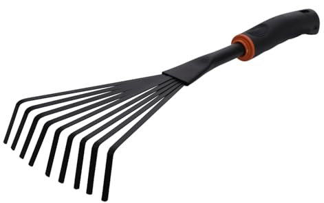Gardening Hand Rake Leaf Weeds Rake Rakes Small Garden Rake Metal Rakes 39cm Soil Leaves Lightweight