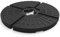 Pincho Base para Sombrilla, 4 Piezas de HDPE, Redonda Soporte Parasol o Paraguas, Rellenable con Arena 100kg o Agua 60L, para Jardin Patio Terraza, Negro