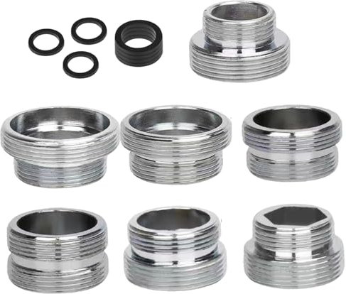 CGTQROVR Adaptateur de Robinet 7PCS / Set 16-28 mm à 22 mm Adaptateur Robinet d'évier pour Le Tuyau de Jardin Filtre à Eau du Filtre Standard Via Un divertisseur