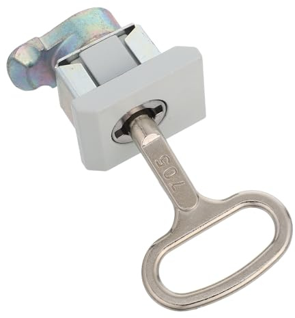 FONDOTIN Serrure de Coffret Électrique avec Clé Verrou de Porte de Armoire Métallique Durable Verrou à Loquet Robuste pour Boîte de Distribution et Casiers Sécurisés