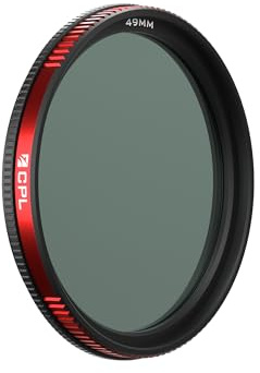Freewell Polarizzatore circolare filettato da 49 mm | Filtro CPL per aumentare il colore, rimuove riflessi e riflessi eccessivi
