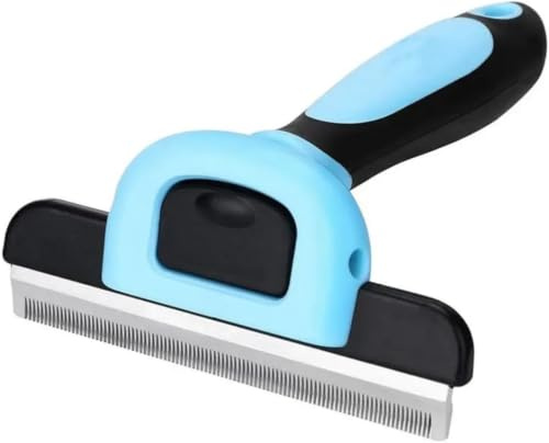 Cepillo para Perros y Gatos 2 en 1, Deslanador para Eliminar Pelo Muerto y Subpelo, Peine Desenredante, Ideal para Pelo Corto, Medio y Largo