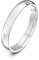 Theia Unisex Ehering Platin, Sehr massive ovale Form, poliert, 3mm - Größe 48 (15.3)