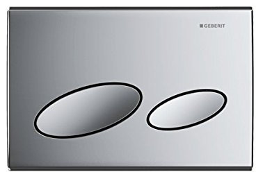 Geberit 115.228.21.1 Kappa20 Dual Flush Plate in Gloss Chrome for Kappa Cisterns