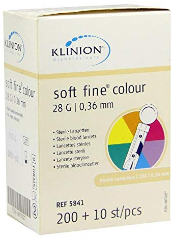 Klinion Soft Fine Colour Lanzetten 28 G