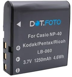 Dot.Foto LB-060 Premium 3.7v / 1250mAh Rechargeable Battery for Kodak PixPro AZ361, AZ362, AZ421, AZ422, AZ425, AZ501, AZ521, AZ522, AZ525, AZ526, AZ527, AZ528