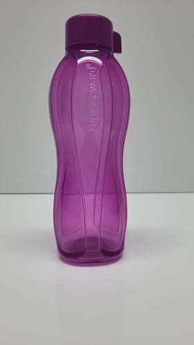 Tupperware to Go Eco 1,0 Liter Drehverschluss Trinkflasche EcoEasy für Kohlensäure 1000ml (Lila)