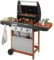 Barbacoa de gas Campingaz 3 Series Woody LX con 3 quemadores de acero inoxidable y bandejas laterales plegables de madera, barbacoa de pie con tapa y termómetro, sistema de limpieza InstaClean