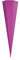 Roth Schultüte Rohling pink 85 cm eckig mit Roth Spitze