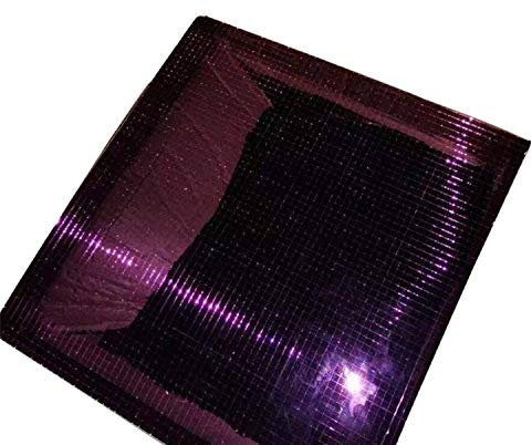 Selbstklebende Spiegelfliesen aus echtem Glas, bunte Mini-Spiegel, Mosaikfliesen Lila Spiegel