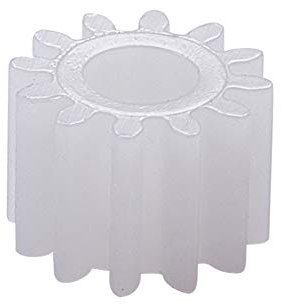 Othmro, set di 12 ingranaggi in plastica per motore, 10 pezzi, in plastica, con mandrino a vite senza fine, ruota dentata, 7 x 3 mm, 0,5 modulo, spessore 5 mm, modello 123 A, per robot fai da te RC