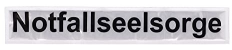 RescPol Rückenschild Notfallseelsorge - 30 x 5cm - weiß
