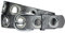 BEST EMILIE Best Emilie Damen Nietengürtel Vintage Gürtel Ösengürtel Nietengürtel, Anthrazit – Metallic, X-Large