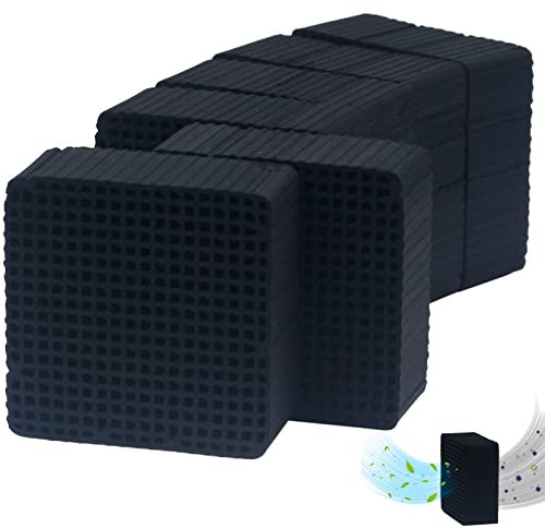 ENOMAKER Ersatz-Kohlefilter, Aktivkohle-Blockteile, Luftreiniger, Aktivkohlewürfel, Ultra-Absorptions-Wabe, für ELEGOO Anycubic Mini-Luftfilter, LCD-DLP-3D-Drucker, 6 Stück