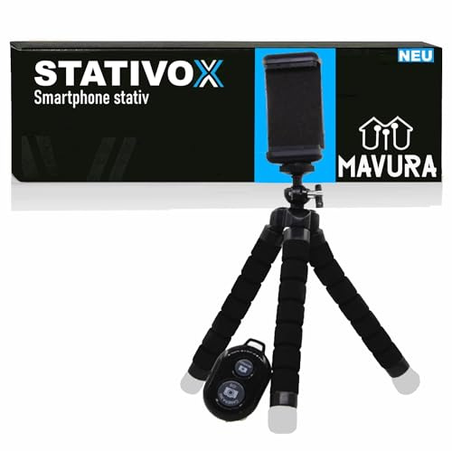 STATIVOX Universal Smartphone Stativ flexibel Kamera Dreibein Dreibeinstativ (Handy Stativ)